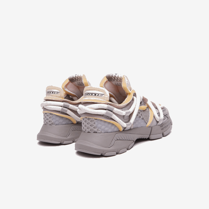 Men Lacoste V0ZN1732 Grey White 1E7 L003 Active Runway Textile Sneakers - Image 3