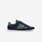Men Lacoste V0ZN1735 Navy & Green 2S3 Chaymon Leather Sneakers