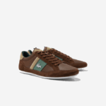 Men Lacoste V0ZN1736 Brown Dark Green 2A1 Chaymon Leather Sneakers - Image 2