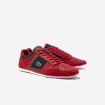 Men Lacoste V0ZN1737 Red Navy RS7 Chaymon Textile Sneakers - Image 2