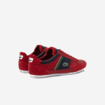 Men Lacoste V0ZN1737 Red Navy RS7 Chaymon Textile Sneakers - Image 3