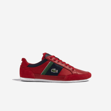 Men Lacoste V0ZN1737 Red Navy RS7 Chaymon Textile Sneakers