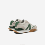 Men Lacoste V0ZN1738 White/Green 082 L-Spin Deluxe Leather Sneakers - Image 3