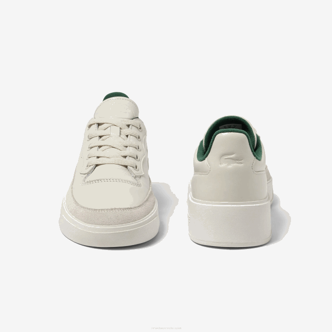 Men Lacoste V0ZN1739 Off White 18C G80 Club Leather Tonal Sneakers - Image 5
