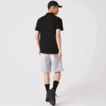 Men Lacoste V0ZN173 Black 031 Active Movement Breathable Cotton Pique Polo - Image 4