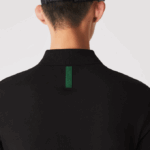 Men Lacoste V0ZN173 Black 031 Active Movement Breathable Cotton Pique Polo - Image 5