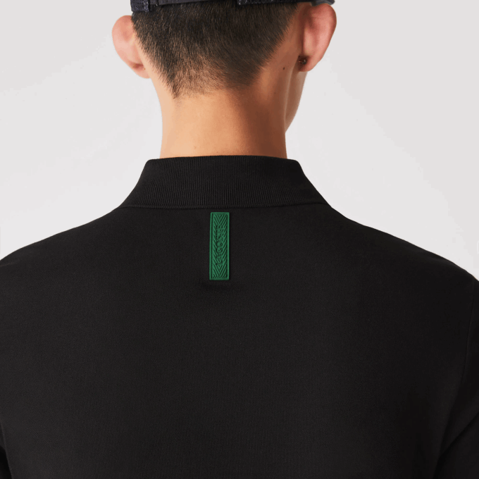 Men Lacoste V0ZN173 Black 031 Active Movement Breathable Cotton Pique Polo - Image 5