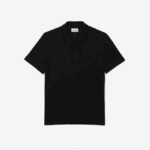 Men Lacoste V0ZN173 Black 031 Active Movement Breathable Cotton Pique Polo - Image 6