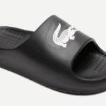 Men Lacoste V0ZN1740 Black & Off White 454 Serve Slide 2.0 Evo Synthetic Colorblock Slides - Image 6