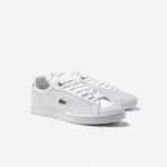 Men Lacoste V0ZN1743 White & Navy 042 Carnaby Pro BL Leather Tonal Sneakers - Image 2
