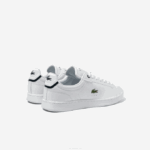 Men Lacoste V0ZN1743 White & Navy 042 Carnaby Pro BL Leather Tonal Sneakers - Image 3
