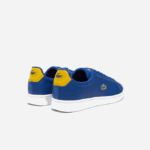 Men Lacoste V0ZN1744 Dark Blue & White 121 Carnaby Pro Leather Heel Pop Sneakers - Image 3