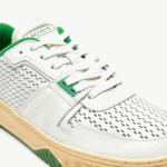 Men Lacoste V0ZN1745 White/Green 082 L001 Leather Heel Pop Sneakers - Image 6