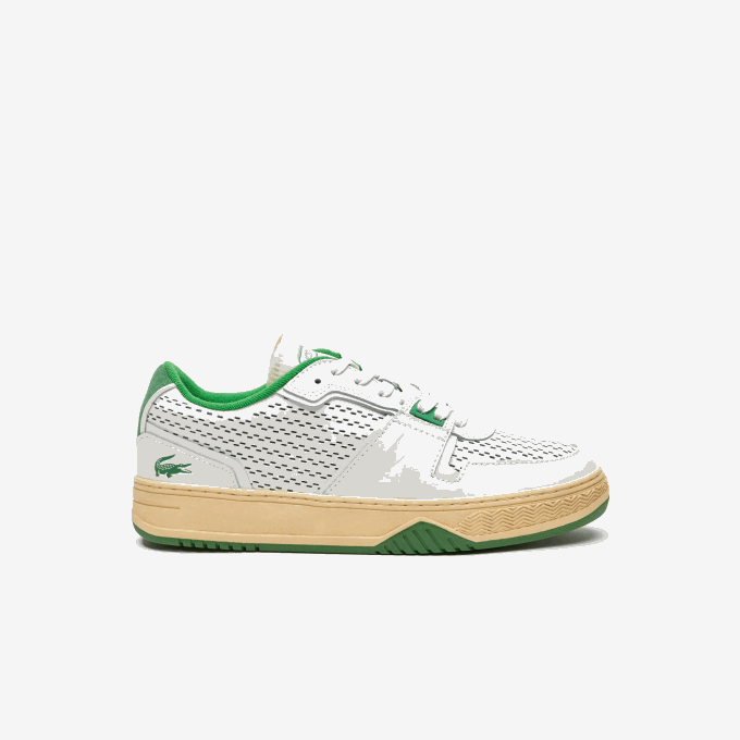 Men Lacoste V0ZN1745 White/Green 082 L001 Leather Heel Pop Sneakers - Image 1