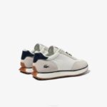 Men Lacoste V0ZN1748 White & Navy 042 L-Spin Textile Sneakers - Image 3
