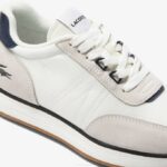 Men Lacoste V0ZN1748 White & Navy 042 L-Spin Textile Sneakers - Image 6