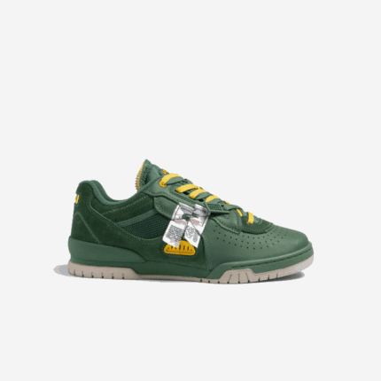 Men Lacoste V0ZN1749 Green 1M8 M89 Leather and Textile Sneakers