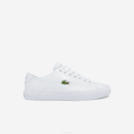 Men Lacoste V0ZN1750 White 21G Gripshot Leather and Synthetic Sneakers