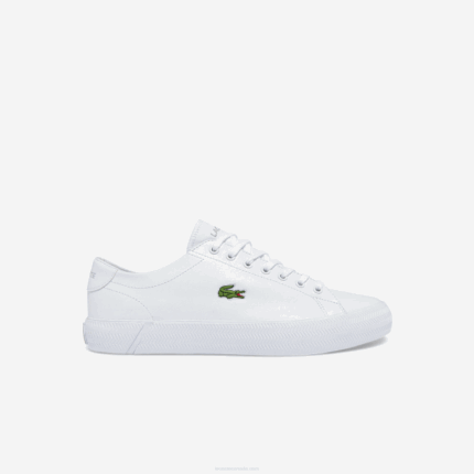 Men Lacoste V0ZN1750 White 21G Gripshot Leather and Synthetic Sneakers
