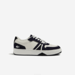 Men Lacoste V0ZN1752 White & Navy 042 L001 Leather Sneakers