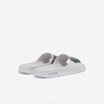 Men Lacoste V0ZN1756 White & Dark Green 1R5 Croco 2.0 Synthetic Slides - Image 3