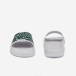 Men Lacoste V0ZN1756 White & Dark Green 1R5 Croco 2.0 Synthetic Slides - Image 5