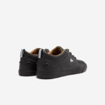 Men Lacoste V0ZN1758 Black 02H Bayliss Leather Perforated Collar Sneakers - Image 3
