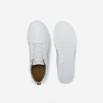 Men Lacoste V0ZN1759 White 21G Bayliss Leather Perforated Collar Sneakers - Image 4