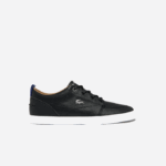 Men Lacoste V0ZN1760 Black & White 312 Bayliss Leather Perforated Collar Sneakers