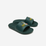 Men Lacoste V0ZN1762 Green 1M8 Croco Synthetic Slides - Image 2