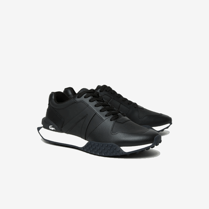 Men Lacoste V0ZN1763 Black & White 312 L-Spin Deluxe 2.0 Synthetic Sneakers - Image 2