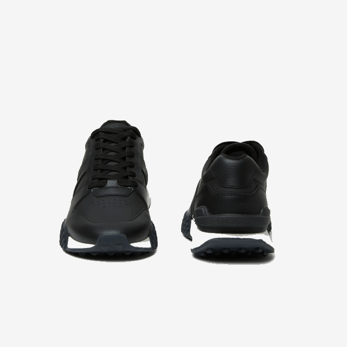 Men Lacoste V0ZN1763 Black & White 312 L-Spin Deluxe 2.0 Synthetic Sneakers - Image 5