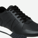 Men Lacoste V0ZN1763 Black & White 312 L-Spin Deluxe 2.0 Synthetic Sneakers - Image 6