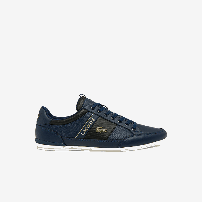 Men Lacoste V0ZN1769 Navy NB0 Chaymon Leather and Carbon Fiber Sneakers - Image 1