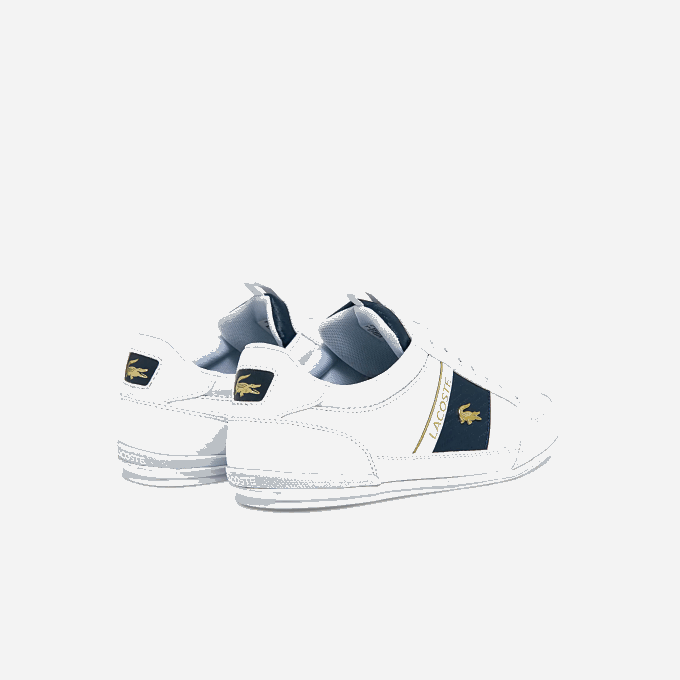 Men Lacoste V0ZN1771 White 21G Chaymon Leather and Carbon Fiber Sneakers - Image 3