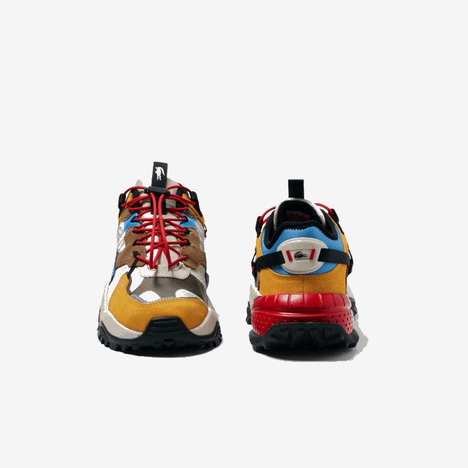 Men Lacoste V0ZN1779 Off White & Light Blue WB8 L-Guard Breaker Textile Outdoor Shoes - Image 5