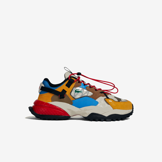 Men Lacoste V0ZN1779 Off White & Light Blue WB8 L-Guard Breaker Textile Outdoor Shoes - Image 1