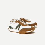 Men Lacoste V0ZN1782 Tan Gum TG5 L-Spin Deluxe Winter Leather and Textile Outdoor Shoes - Image 2