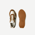 Men Lacoste V0ZN1782 Tan Gum TG5 L-Spin Deluxe Winter Leather and Textile Outdoor Shoes - Image 4