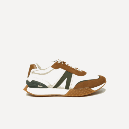 Men Lacoste V0ZN1782 Tan Gum TG5 L-Spin Deluxe Winter Leather and Textile Outdoor Shoes