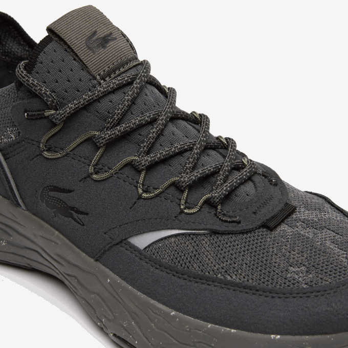 Men Lacoste V0ZN1783 Black 02H Re-Comfort Synthetic and Textile Sneakers - Image 4