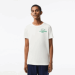 Men Lacoste V0ZN178 White 70V Golf Regular Fit Organic Cotton T-Shirt