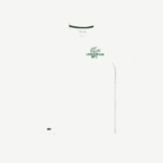 Men Lacoste V0ZN178 White 70V Golf Regular Fit Organic Cotton T-Shirt - Image 4