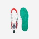 Men Lacoste V0ZN1794 White & Red 286 L004 Mid Leather Sneakers - Image 4