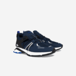 Men Lacoste V0ZN1797 Navy & White 092 L003 Textile Sneakers - Image 2