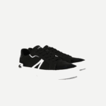 Men Lacoste V0ZN1801 Black & White 312 L004 Canvas Sneakers - Image 2