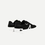 Men Lacoste V0ZN1801 Black & White 312 L004 Canvas Sneakers - Image 3