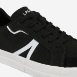 Men Lacoste V0ZN1801 Black & White 312 L004 Canvas Sneakers - Image 6