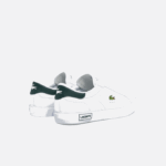 Men Lacoste V0ZN1806 White & Dark Green 1R5 Powercourt Leather Sneakers - Image 3