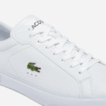 Men Lacoste V0ZN1806 White & Dark Green 1R5 Powercourt Leather Sneakers - Image 6